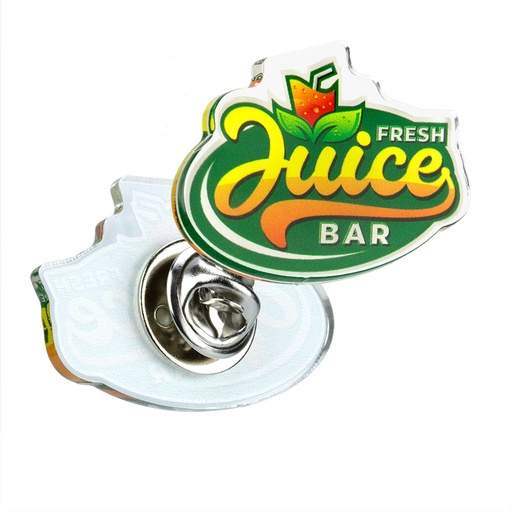 [ACR-PB25] Recycled Acrylic Clutch Pin Badge Upto 25x25mm