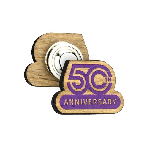 [WDP-PB35M] Oak Printed Clutch Pin Badge with Magnet Fitting Upto 35x35mm