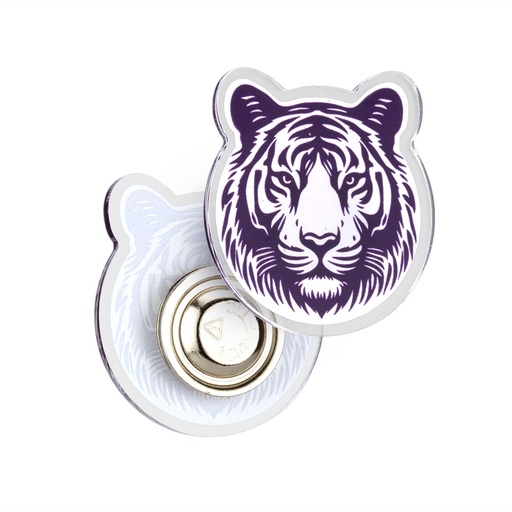 [ACR-PB25M] Recycled Acrylic Clutch Pin Badge with Magnet Fitting Upto 25x25mm