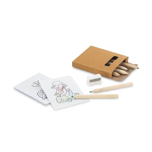 [91758-160] ANIM. Colouring set with colouring pencils