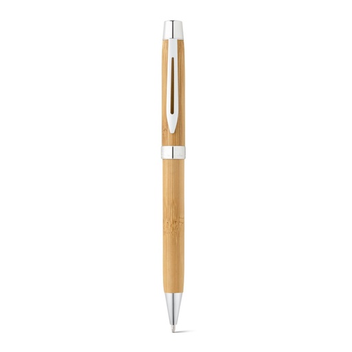 [91789-160] BAHIA II. Bamboo ballpoint pen with clip and twist mechanism
