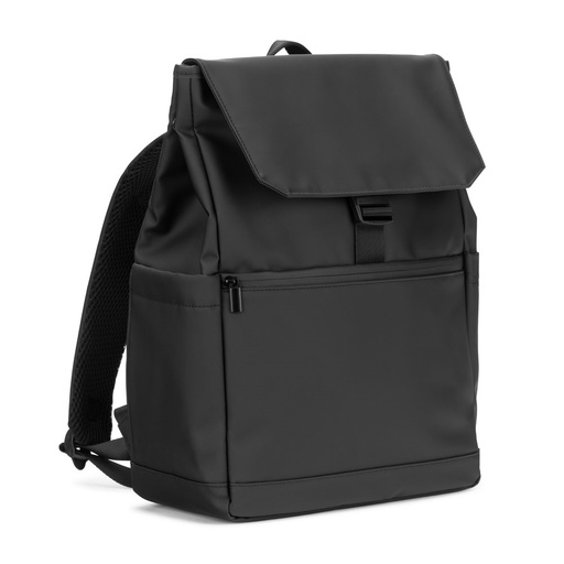 [92578-103] AZORES BAG. PU laptop rucksack (16"), with a flap covering all compartments