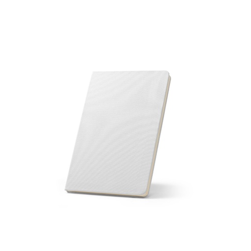 [93653-106] ANNE SUB. A5 notebook in recycled polyester (100% rPET) 300D, ideal for sublimation personalisation