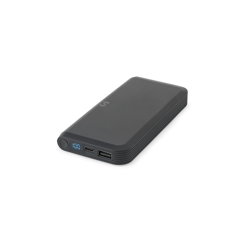 [97214-103] BECKER 10. 10.000 mAh power bank in recycled ABS (100% rABS) with 15W superfast wireless charger