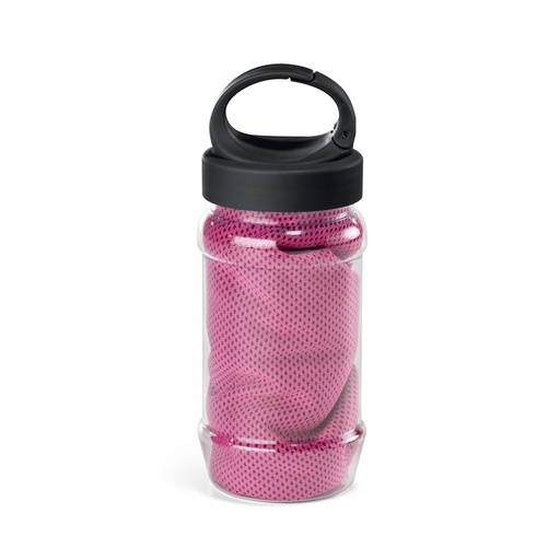 ARTX PLUS. Set with a PP and PET bottle and a polyamide and polyester sports towel