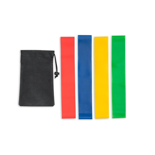 [99970-103] BURPEE. Set of elasticated resistance bands with non-woven pouch