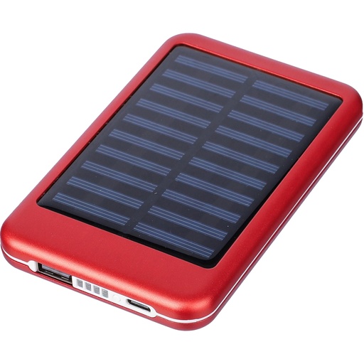 Aluminium solar power bank (4000 mAh)