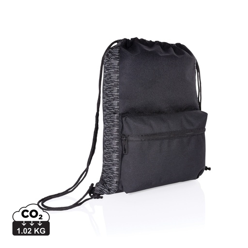 [P762.591] AWARE™ RPET Reflective drawstring backpack