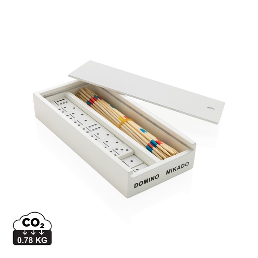 [P940.153] Deluxe mikado/domino in wooden box
