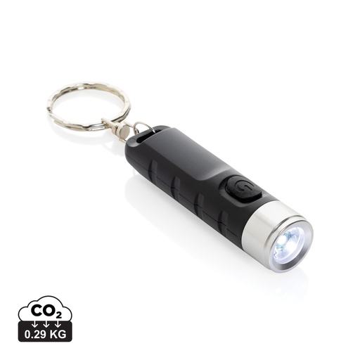 [P514.0201] Globix RCS recycled plastic USB re-chargeable keychain torch