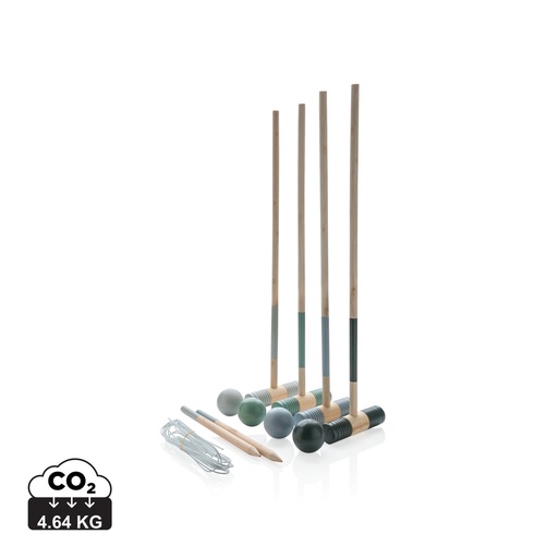[P453.539] Wooden croquet set