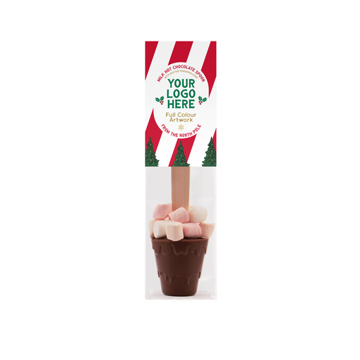 [100363] Eco Info Card - Hot Chocolate Spoon - With Marshmallows