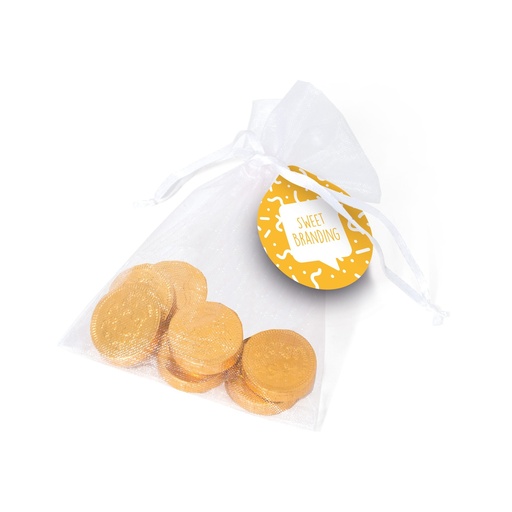 [103211] Organza Bag - Chocolate Coins