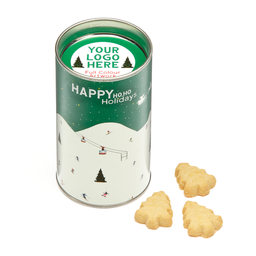 [104980] Small Snack Tube - Festive Shortbread Biscuits