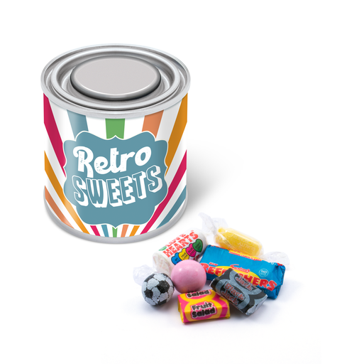 [106658] Small Paint Tin - Retro Sweets